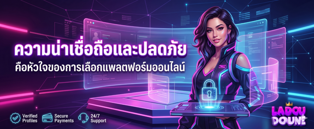 ความน่าเชื่อถือและความปลอดภัย คือหัวใจของการเลือกแพลตฟอร์มออนไลน์