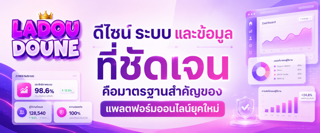 ดีไซน์ ระบบ และข้อมูลที่ชัดเจน คือมาตรฐานสำคัญของแพลตฟอร์มออนไลน์ยุคใหม่​