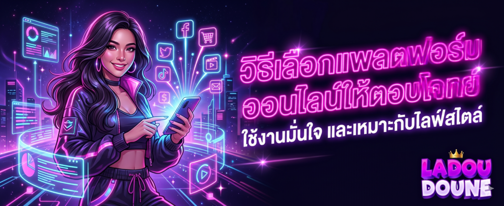วิธีเลือกแพลตฟอร์มออนไลน์ให้ตอบโจทย์ ใช้งานมั่นใจ และเหมาะกับไลฟ์สไตล์