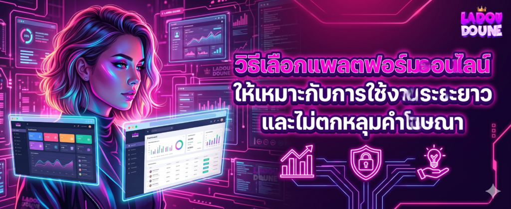 วิธีเลือกแพลตฟอร์มออนไลน์ให้เหมาะกับการใช้งานระยะยาวและไม่ตกหลุมคำโฆษณา