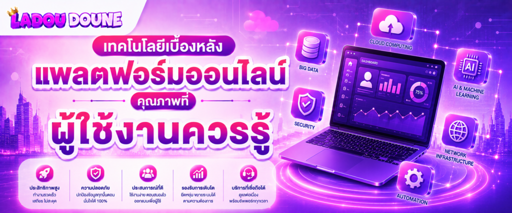เทคโนโลยีเบื้องหลังแพลตฟอร์มออนไลน์คุณภาพที่ผู้ใช้งานควรรู้