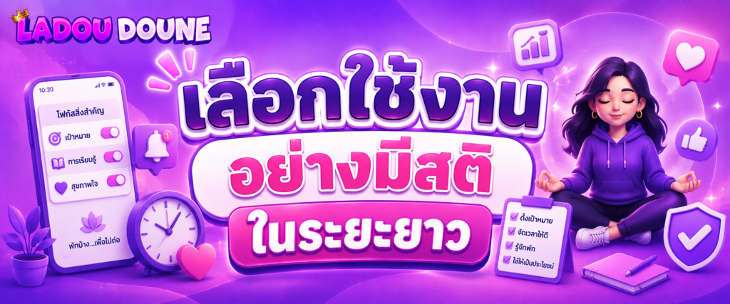 เลือกใช้งานอย่างมีสติในระยะยาว