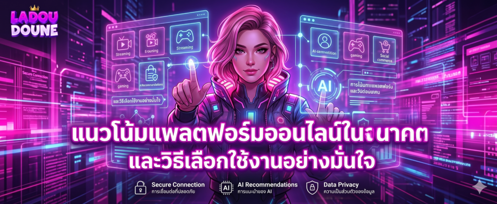 แนวโน้มแพลตฟอร์มออนไลน์ในอนาคต และวิธีเลือกใช้งานอย่างมั่นใจ