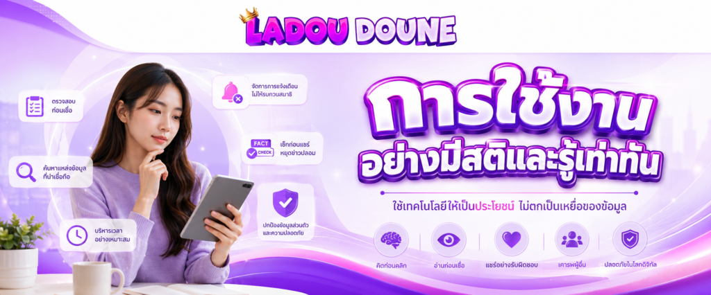 การใช้งานอย่างมีสติและรู้เท่าทัน